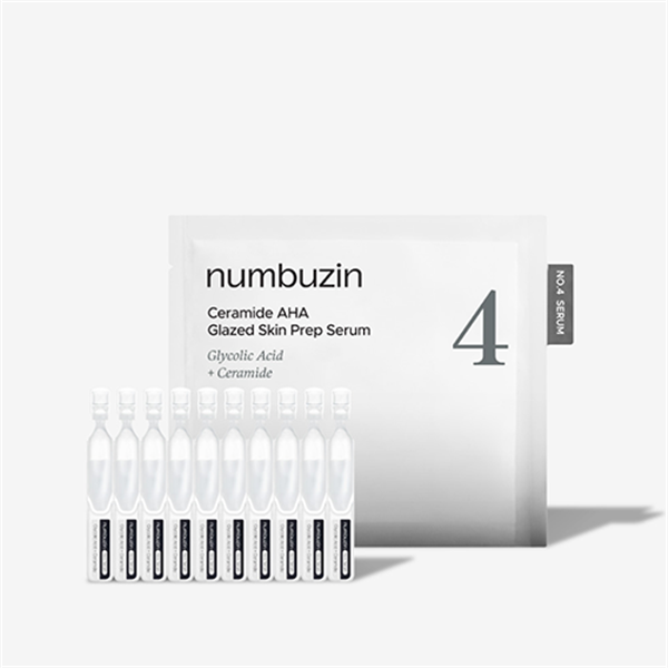 numbuzin No.4 Ceramide AHA Glazed Skin Prep Serum 1.3ml x 10