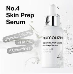 numbuzin No.4 Ceramide AHA Glazed Skin Prep Serum 1.3ml x 10