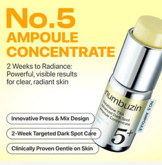 numbuzin No.5 Glutathione TXA Advanced Dark Spot Ampoule Concentrate 10g