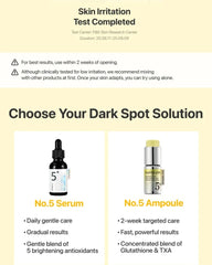 numbuzin No.5 Glutathione TXA Advanced Dark Spot Ampoule Concentrate 10g