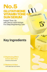 numbuzin No.5 Glutathione Vitamin Tone-Up Sun Serum 30ml