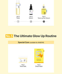 numbuzin No.5 Glutathione Vitamin Tone-Up Sun Serum 30ml