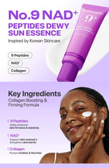 numbuzin No.9 NAD+ Peptide Dewy Sun Essence 50ml