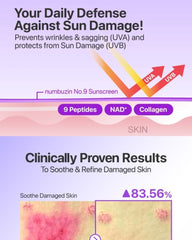 numbuzin No.9 NAD+ Peptide Dewy Sun Essence 50ml