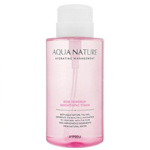 A'PIEU Aqua Nature Rose Dewdrop Brightening Toner 500mL
