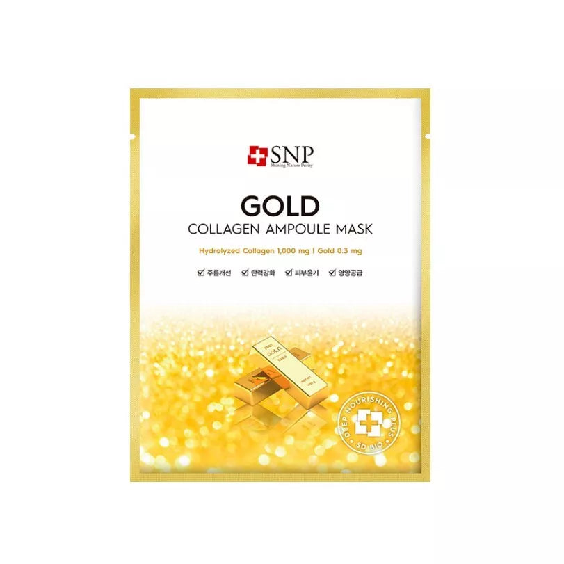 SNP Gold Collagen Ampoule Mask 25ml x 10pcs