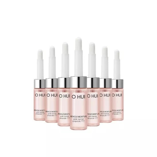 O HUI Miracle Moisture Pink Barrier Ampoule 777 Set (1mL X 7ea)