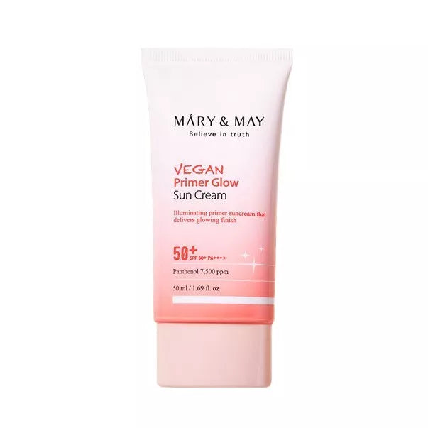 MARY & MAY Vegan Primer Glow Sun Cream SPF50+ PA++++ 50mL