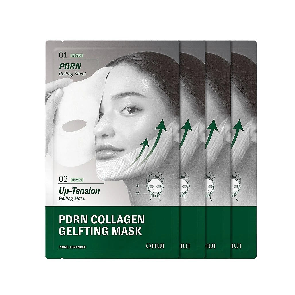 OHUI Prime Advancer De-aging PDRN Collagen Gelfting Mask (4 sheets)