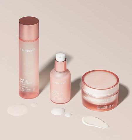 MEDICUBE Triple Collagen 4.0 Set 3pcs (Toner & Serum & Cream)