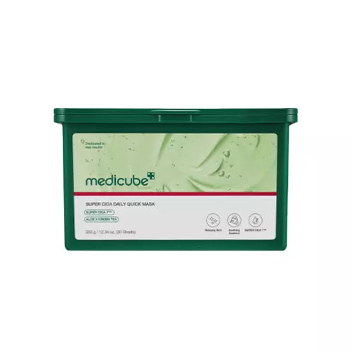 Medicube Super Cica Daily Quick Masks 350g (30 sheets), Vegan